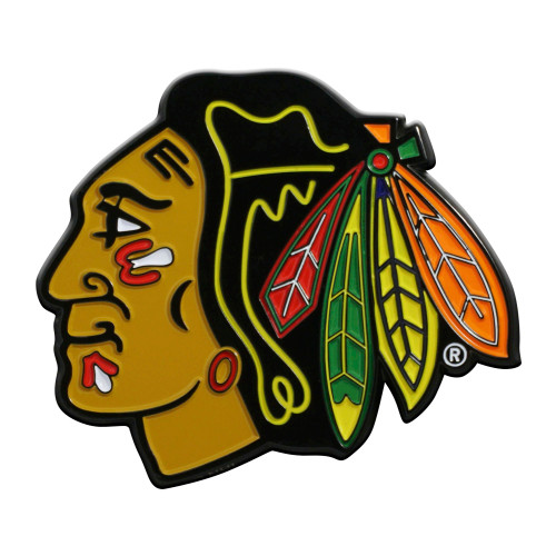 NHL - Chicago Blackhawks Color Emblem  2.7"x3.2"