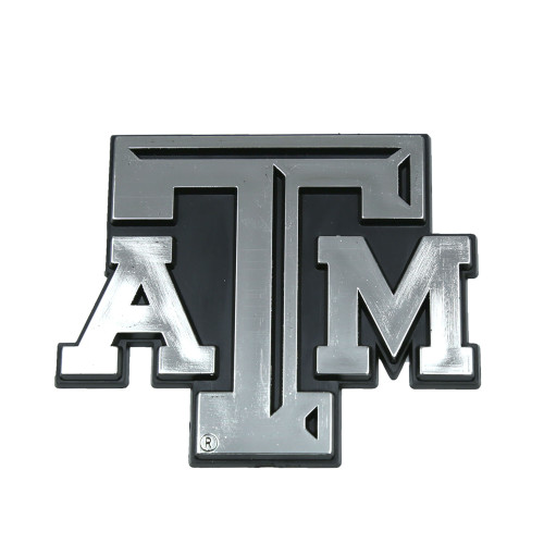 Texas A&M University - Texas A&M Aggies Molded Chrome Emblem TAM Primary Logo Chrome