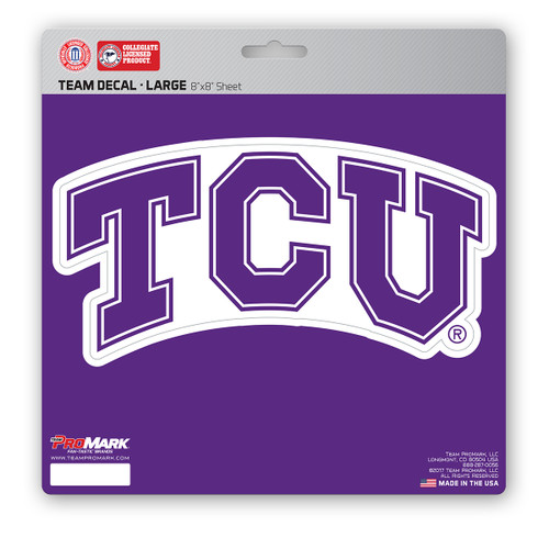 TCU Horned Frogs Large Decal "TCU" Logo