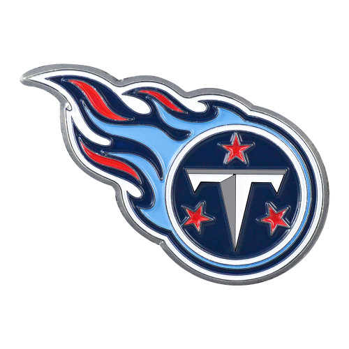 Tennessee Titans Color Emblem Flaming T Primary Logo Blue