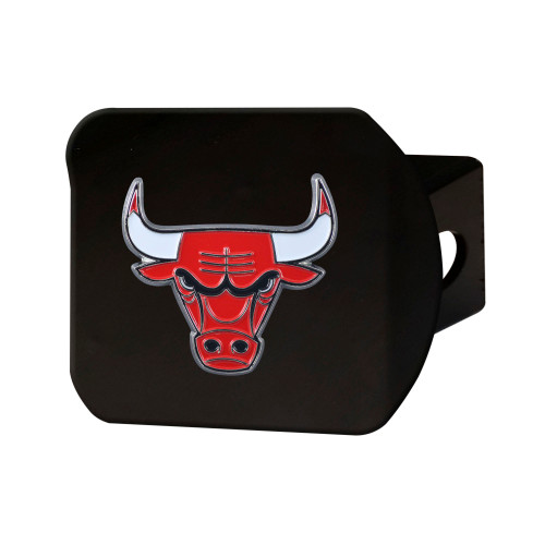 NBA - Chicago Bulls Hitch Cover - Color on Black 3.4"x4"