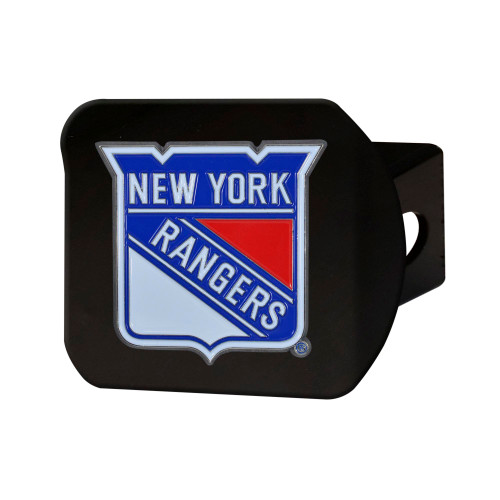 NHL - New York Rangers Hitch Cover - Color on Black 3.4"x4"