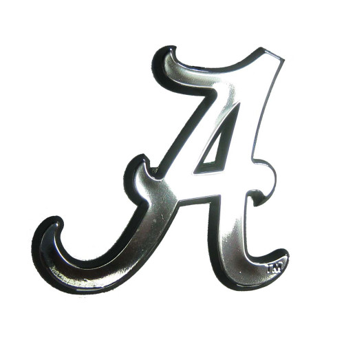 University of Alabama - Alabama Crimson Tide Molded Chrome Emblem A Primary Logo Chrome