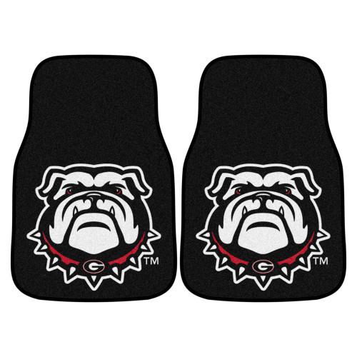 University of Georgia 2-pc Carpet Car Mat Set 17"x27"