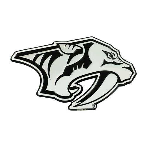 NHL - Nashville Predators Chrome Emblem 3"x3.2"