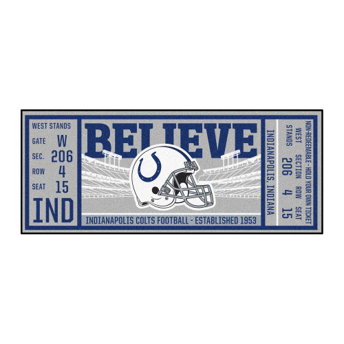 Indianapolis Colts Ticket Runner Horseshoe Primary Logo Blue
