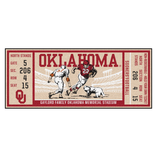 University of Oklahoma Ticket Runner 30"x72"