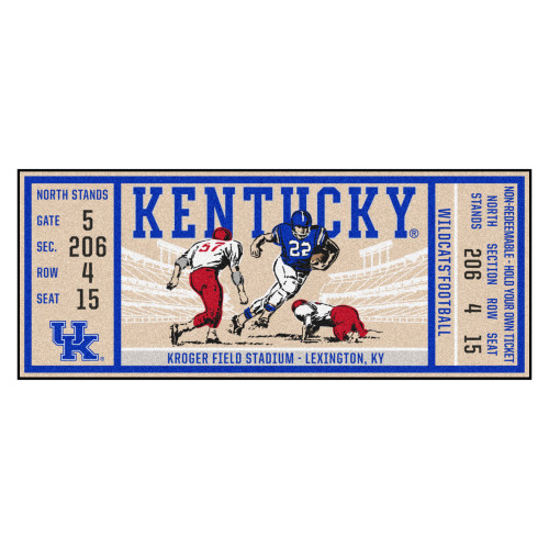 University of Kentucky Ticket Runner 30"x72"