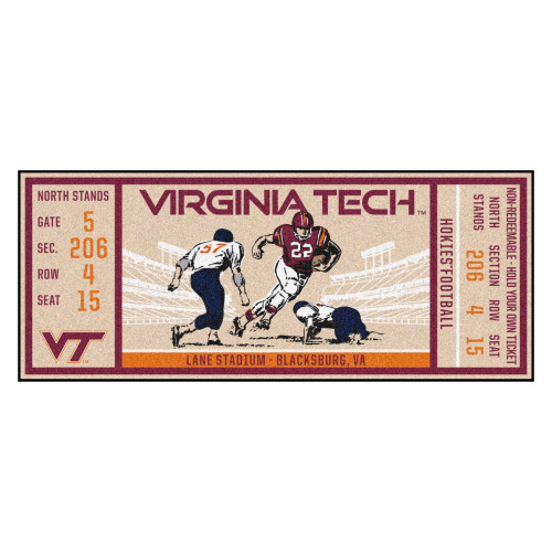 Virginia Tech Ticket Runner 30"x72"