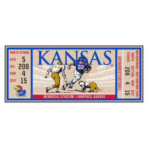 University of Kansas Ticket Runner 30"x72"