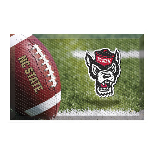 North Carolina State University - NC State Wolfpack Scraper Mat Wolf Head Primary Logo Photo