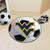 West Virginia University Soccer Ball Mat 27" diameter