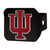 Indiana University Hitch Cover - Color on Black 3.4"x4"