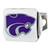 Kansas State University Color Hitch Cover - Chrome 3.4"x4"