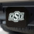 Oklahoma State University Hitch Cover - Chrome on Black 3.4"x4"