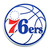 NBA - Philadelphia 76ers Color Emblem  3"x3.2"