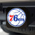 NBA - Philadelphia 76ers Hitch Cover - Color on Black 3.4"x4"