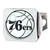 NBA - Philadelphia 76ers Hitch Cover - Chrome on Chrome 3.4"x4"