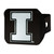 University of Illinois Hitch Cover - Chrome on Black 3.4"x4"