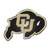 University of Colorado - Colorado Buffaloes Embossed Color Emblem CU Buffalo Primary Logo Black & Gold