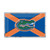 University of Florida - Florida Gators Embossed State Flag Emblem Primary Team Logo on State Flag Design Blue & Orange