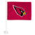 Arizona Cardinals Car Flag "Cardinal Head" Logo Red