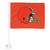 Cleveland Browns Car Flag Helmet Primary Logo Orange