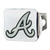 MLB - Atlanta Braves Hitch Cover - Chrome 3.4"x4"