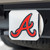 MLB - Atlanta Braves Color Hitch - Chrome 3.4"x4"