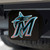 MLB - Miami Marlins Color Hitch - Black 3.4"x4"