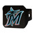 MLB - Miami Marlins Color Hitch - Black 3.4"x4"
