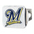 MLB - Milwaukee Brewers Color Hitch - Chrome 3.4"x4"