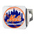 MLB - New York Mets Color Hitch - Chrome 3.4"x4"