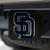 MLB - San Diego Padres Color Hitch - Black 3.4"x4"