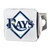 MLB - Tampa Bay Rays Color Hitch - Chrome 3.4"x4"