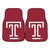 Temple University - Temple Owls 2-pc Carpet Car Mat Set "Stylized Block T" Logo Red