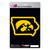 Iowa Hawkeyes State Shape Decal "Hawkeye" Logo / Shape of Iowa