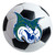 Georgia College - Georgia College Bobcats Soccer Ball Mat "Bobcat" Logo White