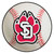 University of South Dakota - South Dakota Coyotes Baseball Mat "Coyote Paw Print& SD" Logo White