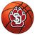 University of South Dakota - South Dakota Coyotes Basketball Mat "Coyote Paw Print& SD" Logo Orange