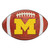 University of Michigan - Michigan Wolverines Football Mat M Primary Logo Brown
