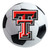Texas Tech University - Texas Tech Red Raiders Soccer Ball Mat Double T Primary Logo White