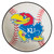 University of Kansas - Kansas Jayhawks Baseball Mat Jayhawk Primary Logo White