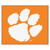 Clemson University - Clemson Tigers Tailgater Mat Tiger Paw Primary Logo Orange