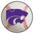 Kansas State University - Kansas State Wildcats Baseball Mat Powercat Primary Logo White