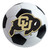University of Colorado - Colorado Buffaloes Soccer Ball Mat CU Buffalo Primary Logo White