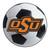 Oklahoma State University - Oklahoma State Cowboys Soccer Ball Mat OSU Primary Logo White