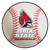 Ball State University - Ball State Cardinals Baseball Mat "Cardinal" Logo White