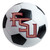 Florida State University - Florida State Seminoles Soccer Ball Mat Seminole Primary Logo White
