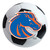 Boise State University - Boise State Broncos Soccer Ball Mat Bronco Primary Logo White